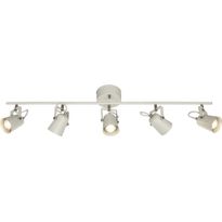 Kattospotti Aneta Lighting Metz suora, 5-osainen, valkoinen