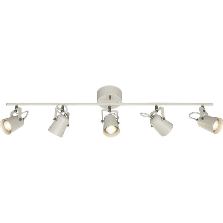 Kattospotti Aneta Lighting Metz, 5-osainen, valkoinen/teräs