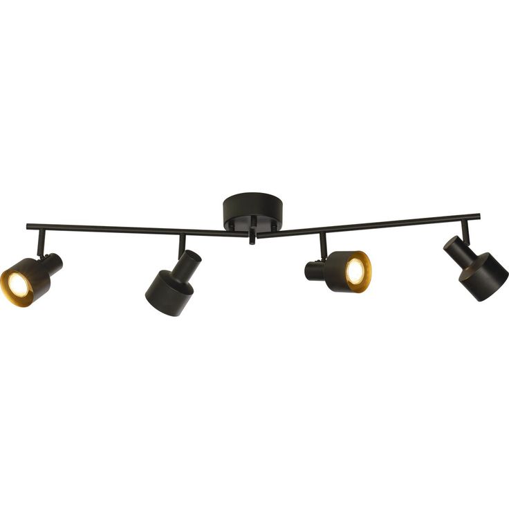 Kattospotti Aneta Lighting Ferdinand 4-osainen, musta