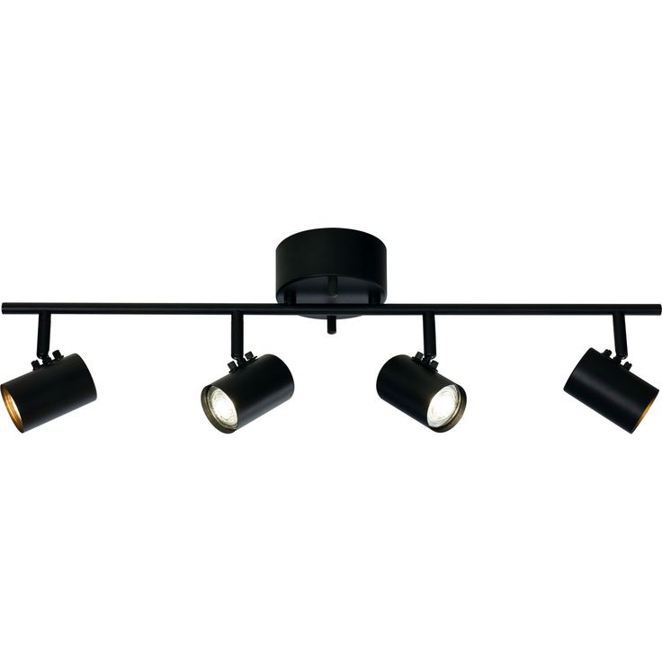 Kattospotti Aneta Lighting Hugin 4-osainen, suora, musta