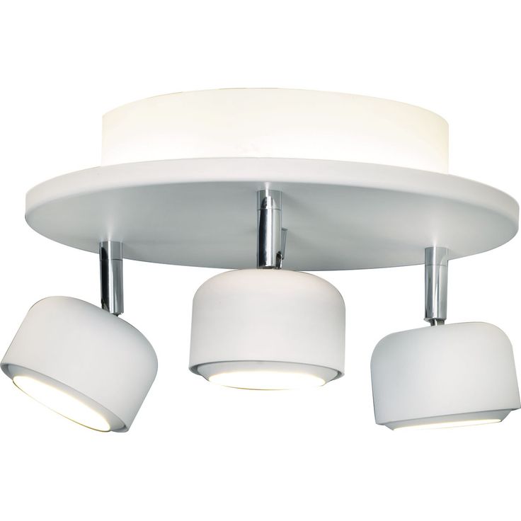 LED-kattospotti Aneta Lighting Avenir, 3-osainen, kaukosäätimellä, valkoinen