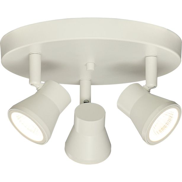 LED-kattospotti Aneta Lighting Pluto 3-osainen, valkoinen