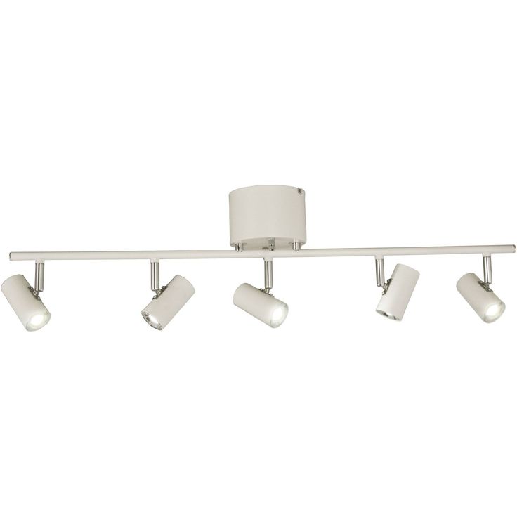 LED-kattospotti Aneta Lighting Gusto, 5-osainen, suora, valkoinen, himmennettävä