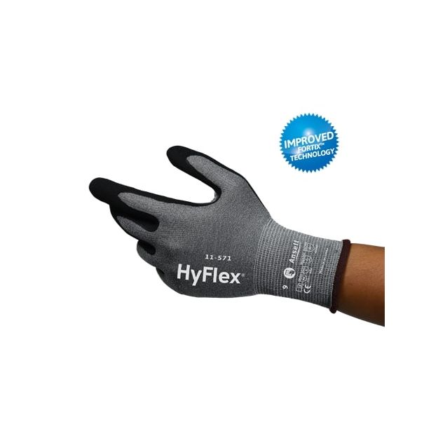 Työhanskat Ansell HyFlex 11-571 Esd, koko 7