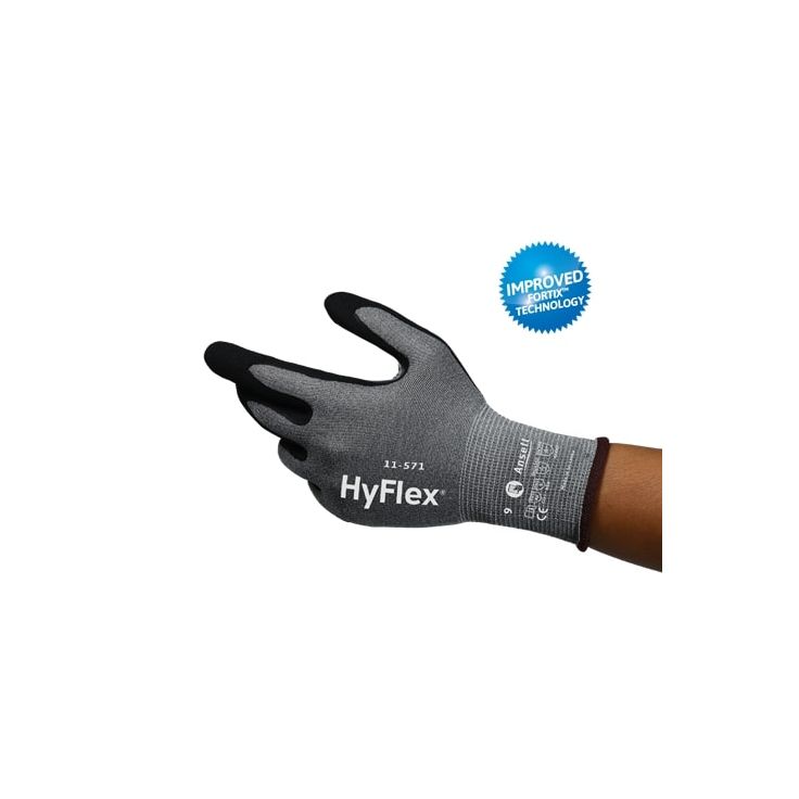Työhanskat Ansell HyFlex 11-571 Esd, koko 7
