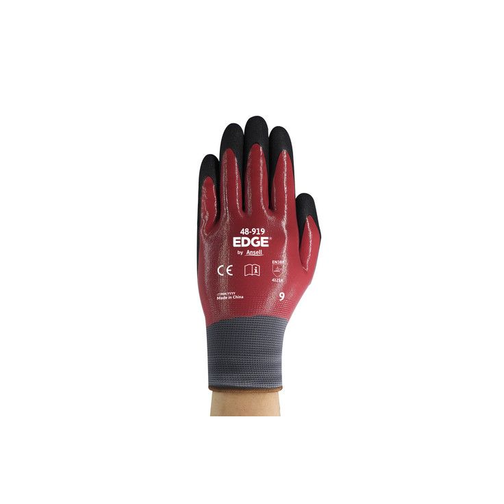Työhanskat Ansell Edge® 48-919, koko 9