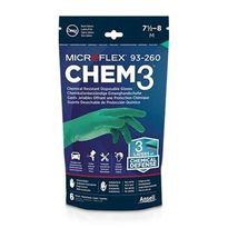 Kertakäyttökäsineet Ansell Microflex 93-260, 6 kpl, eri kokoja