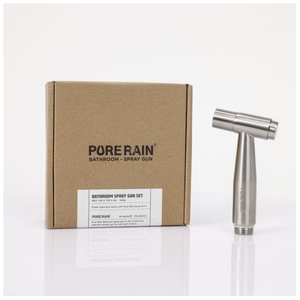 Bideesuihkusetti Aroma Sense Pure Rain, harjattu teräs