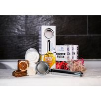 Aroma Sense AS-9000 paketti, sis. Suihkupää, aromageelipatruuna 3kpl, mikrokuitusuodatin 5kpl