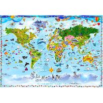 Kuvatapetti Artgeist World Map for Kids, eri kokoja