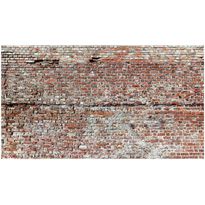 Kuvatapetti Red Border, XXL, 500x280cm, ruskea, tiilikuosi