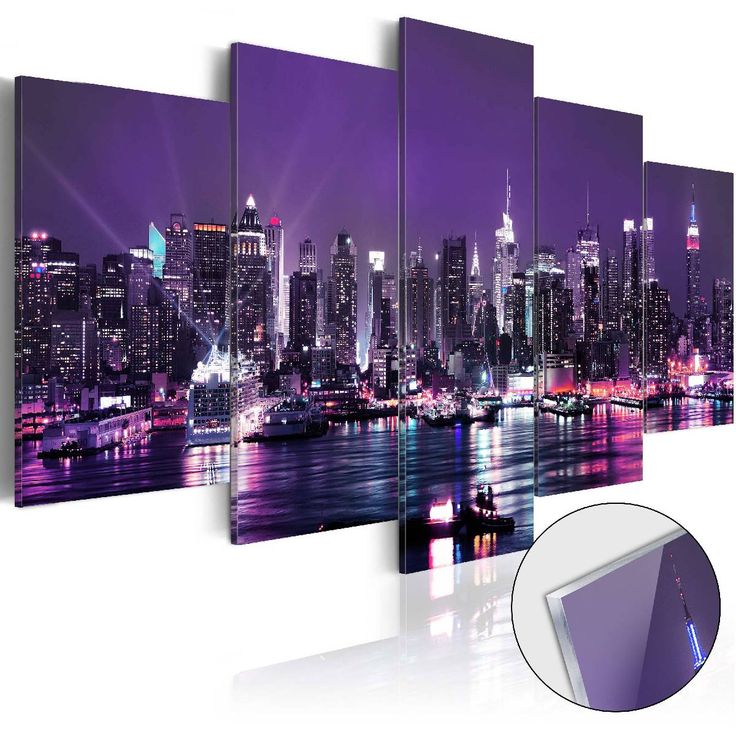 Akryylilasitaulu Artgeist Purple Sky, eri kokoja