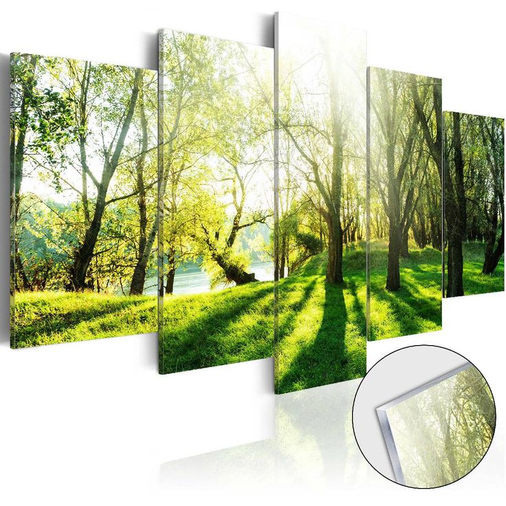 Akryylilasitaulu Artgeist Green Glade, eri kokoja