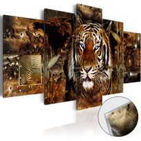 Akryylilasitaulu Artgeist Golden Jungle, eri kokoja