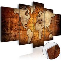 Akryylilasitaulu Artgeist Acrylic prints Bronze map I, eri kokoja