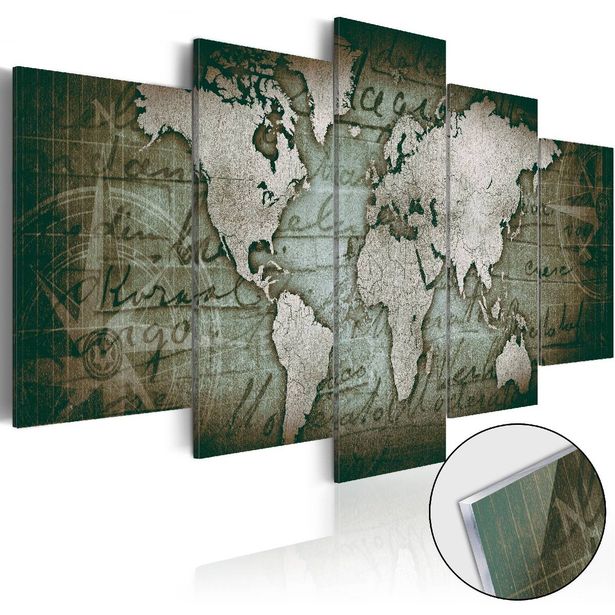 Akryylilasitaulu Artgeist Acrylic prints Bronze map III, eri kokoja