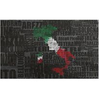 Kuvatapetti Artgeist Text map of Italy, 270x450cm, musta