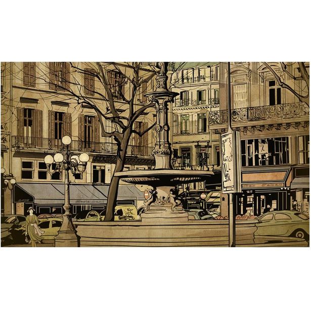Kuvatapetti Artgeist Parisian fountain, 270x450cm