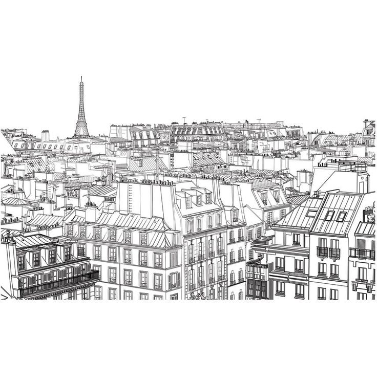 Kuvatapetti Artgeist Parisian sketchbook, 270x450cm