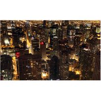 Maisematapetti Artgeist Kaupungin yöllä - Chicago, USA, 270x450cm