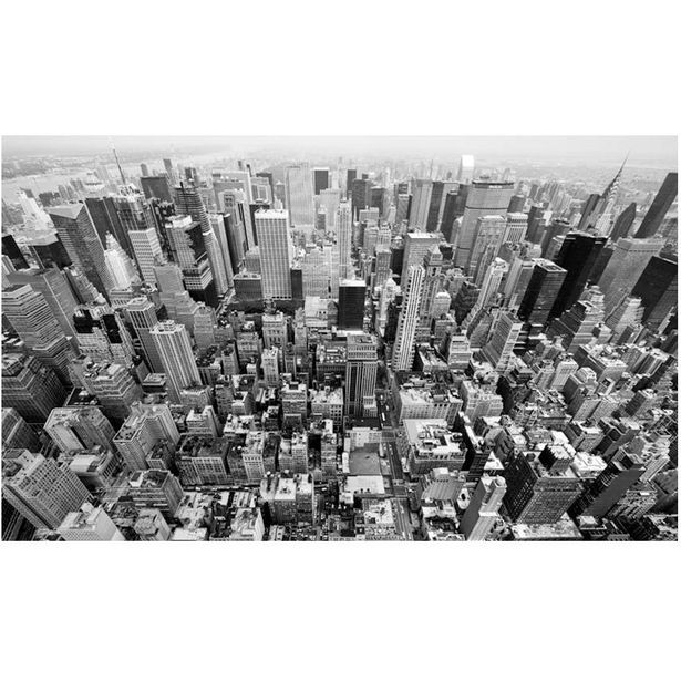 Kuvatapetti Artgeist New York: black and white, 270x450cm