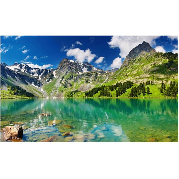 Kuvatapetti Artgeist Mountain Lake, 270x450cm