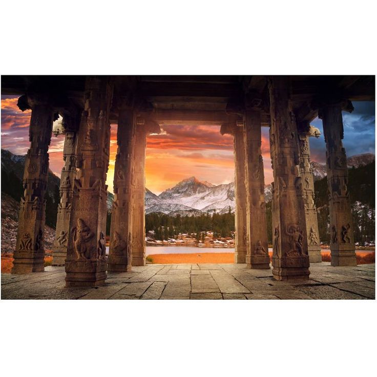 Kuvatapetti Artgeist Trail of rocky temples, 270x450cm