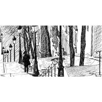 Kuvatapetti Artgeist Stairs - Montmartre, 550x270cm
