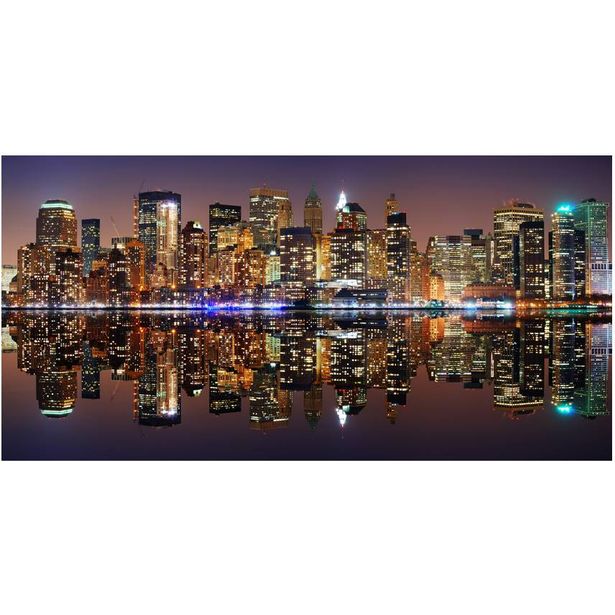 Kuvatapetti Artgeist Gold reflections - NYC, 550x270cm