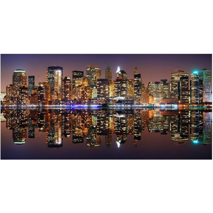 Kuvatapetti Artgeist Gold reflections - NYC, 550x270cm
