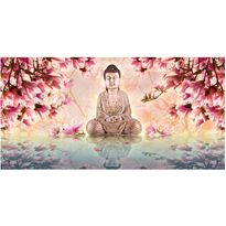 Kuvatapetti Artgeist Buddha and magnolia, 550x270cm