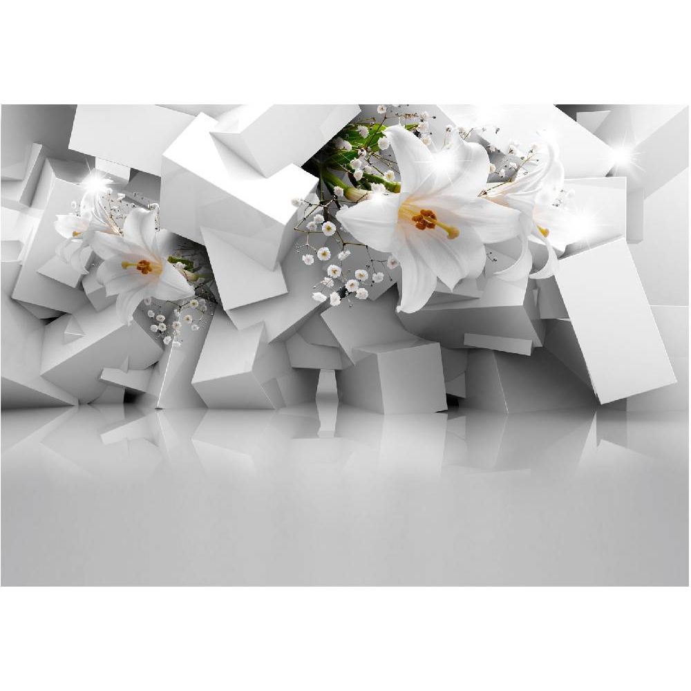 Kuvatapetti Artgeist Lost in Chaos, 400x280cm, valkoinen