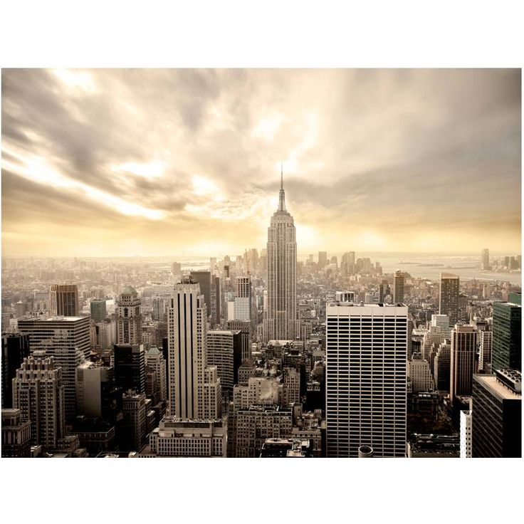 Maisematapetti Artgeist Manhattan aamunkoitteessa, eri kokoja