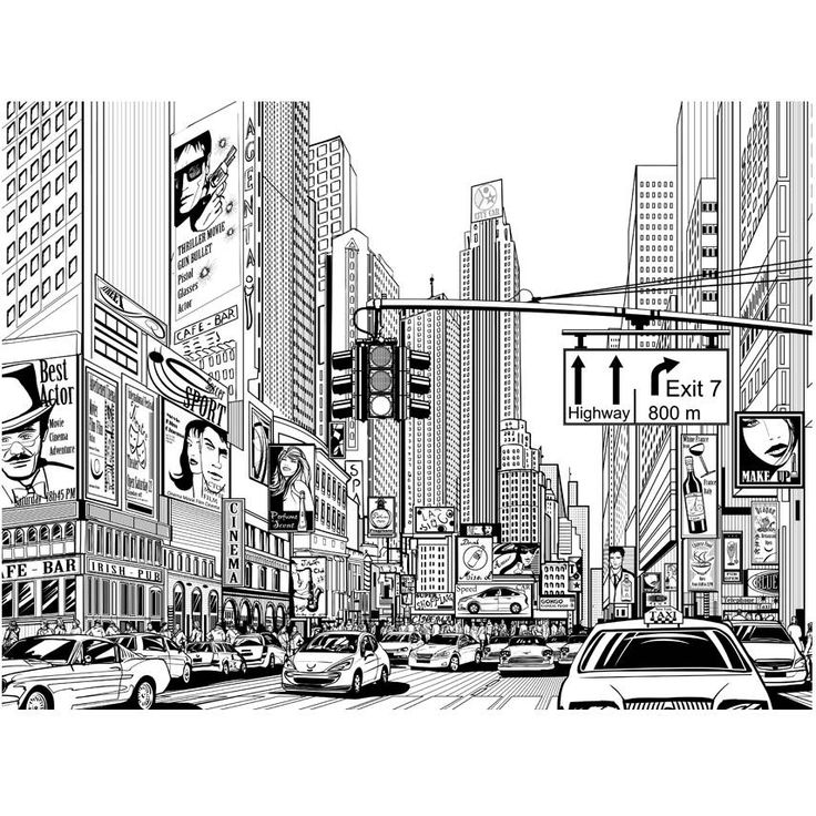 Kuvatapetti Artgeist Street New Yorkissa, eri kokoja