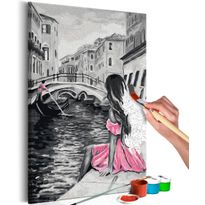 DIY-taulu Artgeist A Girl In A Pink Dress, 60x40cm
