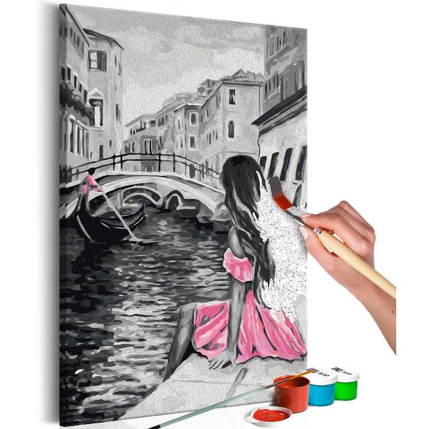 DIY-taulu Artgeist A Girl In A Pink Dress, 60x40cm