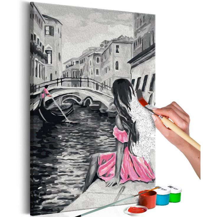 DIY-taulu Artgeist A Girl In A Pink Dress, 60x40cm