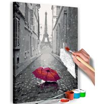 DIY-taulu Artgeist Paris - Red Umbrella, 60x40cm