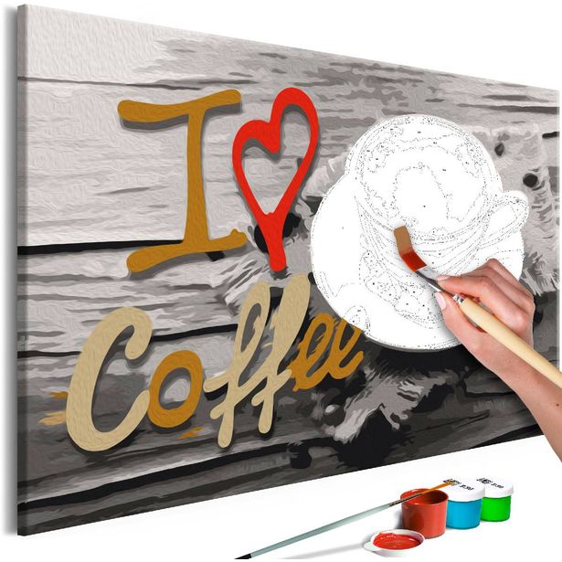 DIY-taulu Artgeist I Love Coffee, 40x60cm