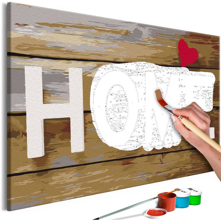 DIY-taulu Artgeist Home with Heart, 40x60cm