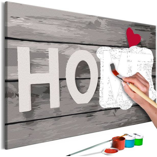 DIY-taulu Artgeist Grey Letters, 40x60cm