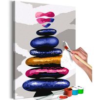 DIY-taulu Artgeist Colored Pebbles, 60x40cm