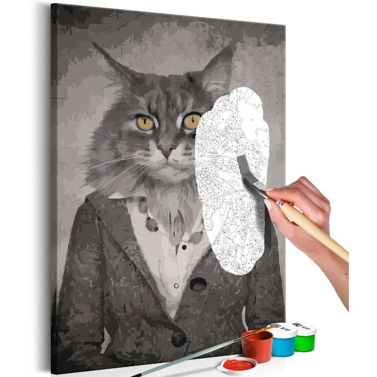 DIY-taulu Artgeist Elegant Cat, 60x40cm