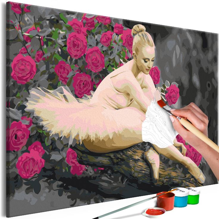 DIY-taulu Artgeist Rose Ballerina, 40x60cm