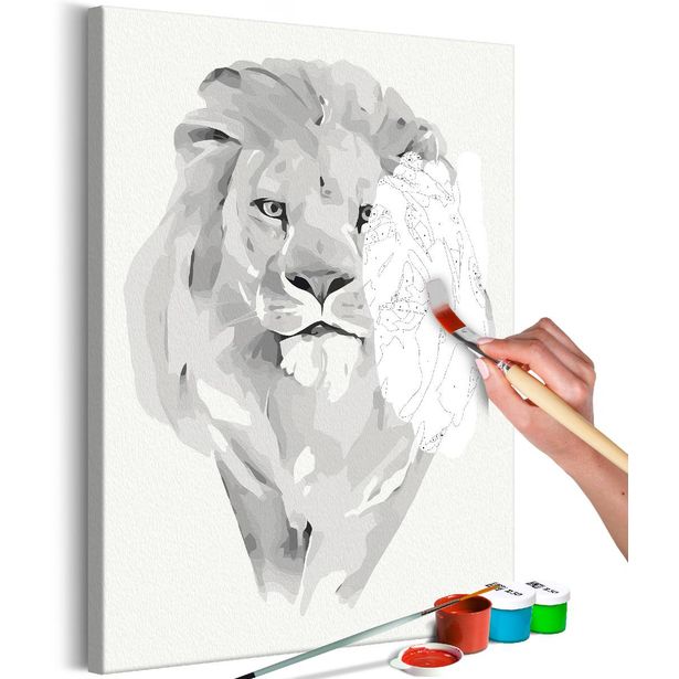 DIY-taulu Artgeist White Lion, 60x40cm