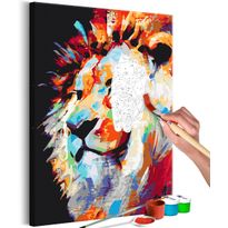 DIY-taulu Artgeist Portrait of a Colourful Lion, 60x40cm