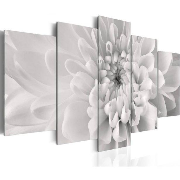 Canvas-taulu Artgeist Dahlia flower in grey shades, eri kokoja