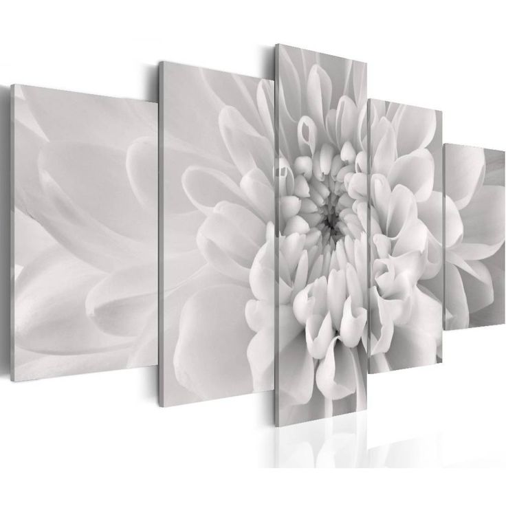 Canvas-taulu Artgeist Dahlia flower in grey shades, eri kokoja