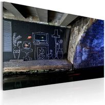 Canvas-taulu Artgeist My own piece of floor - Banksy, 40x60cm