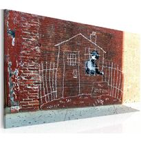 Canvas-taulu Artgeist Grounded - Banksy, 40x60cm